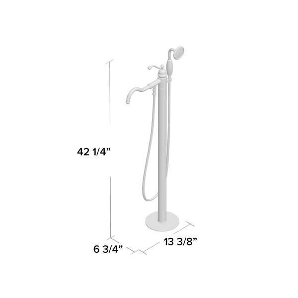 Kingston Brass English Country Single Handle Clawfoot Tub Faucet & Reviews Wayfair